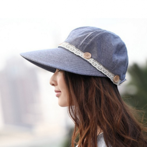 New Cap Lace Trim Casual